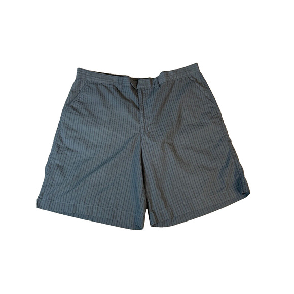 Patagonia Organic Cotton Striped Gray Shorts Men's 40 Flat Front 10" Inseam - Picture 1 of 10